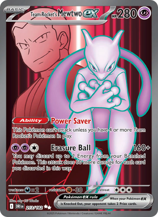 Team Rocket's Mewtwo ex - [Destined Rivals] - (213/182)