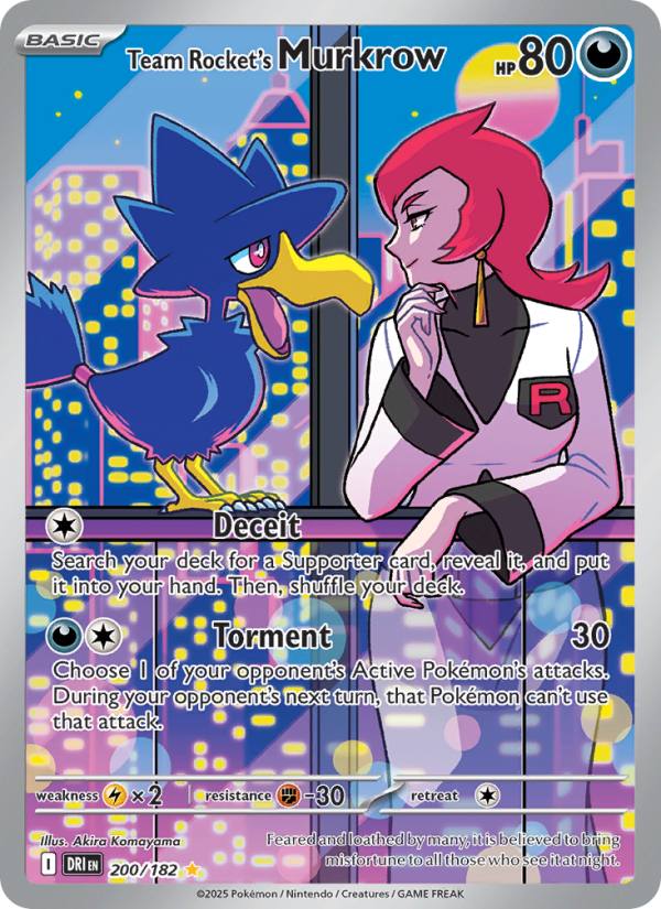 Team Rocket's Murkrow - [Destined Rivals] - (200/182)