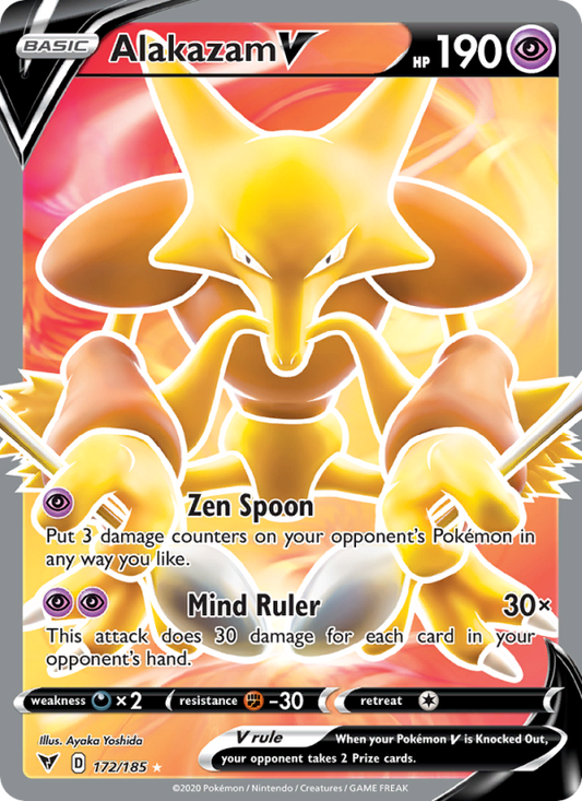 Alakazam V (Full Art) - [Vivid Voltage] - (172/185)